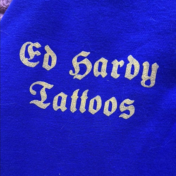 🩵WMNS • NWT🏷️ Ed Hardy Blue Sweat Pants!🩵 - Picture 5 of 8